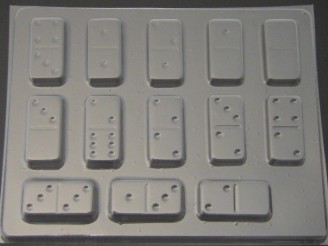 3526 Dominoes Chocolate Candy Mold